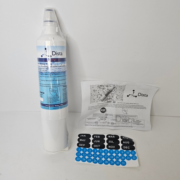 Dista Other - Dista DWF-10 Refrigerator Water Filter Replacement NSF Certified White